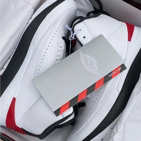 Nike Air Jordan 2 OG Chicago white Black Varsity Red DX2454-106 size 14 main image 13